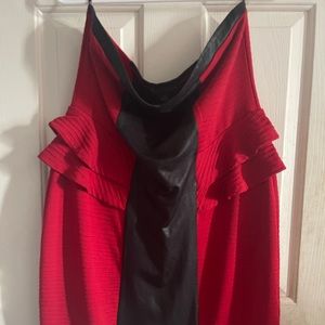 Foever 21 Strapless Red Mini Dress